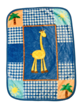 Carter&#39;s Giraffe Baby Blanket Vintage Gingham Palm Tree Sun - £55.94 GBP