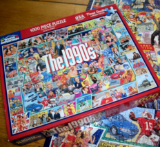 Jigsaw Puzzle 1000 Pieces The 1990's Fun Memories Friends Night Project Complete - $14.84