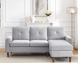 Modular L-Shape Reversible Sectional Sofa With Handy Side Pocket,Living ... - $648.99