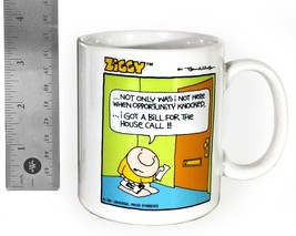 Vintage Ziggy By Tom Wilson Universal Press Syndicate Ceramic Coffee Mug (1981) - £11.17 GBP