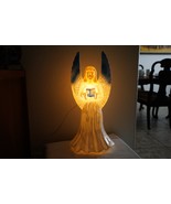 Vintage Union Products Angel Blow Mold Blue Wings/Book 18&quot; Tall Christma... - €25,48 EUR