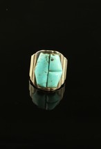 Vintage Sterling Silver 925 Signed DTR Jay King Inlay Turquoise Stone Ring - £59.35 GBP