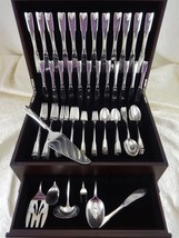 Colonial Theme by Lunt Sterling Silver Flatware Set Service 92 Pieces - £4,339.66 GBP