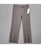 Rafaella Womens Pants Size 12 Petite Gray Graphite Stretch Straight Flat... - £14.35 GBP