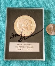 Miami Dolphins 1972 - 17-0 - Don Shula - Robbie Silver Coin - Autographed Shula! - £205.71 GBP