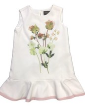 Girls Kids Floral Satin Ruffle Hem Dress - Victoria Beckham for Target S... - £14.22 GBP