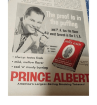 Prince Albert Print Ad 10&quot; X 7.5&quot; Original Magazine - £8.72 GBP