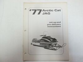 1977 Arctic Cat Jag Set Up &amp; Pre-Delivery Instructions Manual FACTORY OEM - $14.91