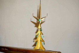 Vintage Brass Christmas Tree - Table Top Decor - Holiday Spirit Collectibles - £25.96 GBP
