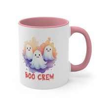 halloween ghosts boo crew Accent Coffee Mug, 11oz gift will do custom work - £13.15 GBP