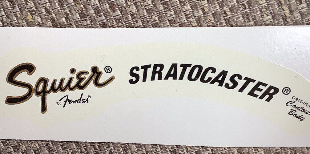 Squier waterslide headstock decal - $3.99