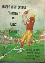 Sept. 20, 1974 Football Program-Hebert HS (Beaumont, TX) vs Jones HS (TX) - £7.11 GBP