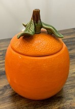 VINTAGE California Originals Pottery Orange Fruit Cookie Jar Torrence US... - $133.64