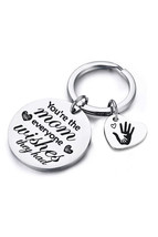 Mothers Day Lettered Heart Shape Alloy Keychain - $69.36 MXN