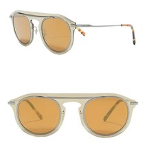 $350 Dolce Gabbana Round Mirror Sunglasses Pale Gold 48-26-145mm Made in... - £167.48 GBP