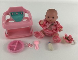 Berenguer Doll My Sweet Lots To Love Babies 5&quot; Mini Nursery PlaySet Crochet - £38.72 GBP
