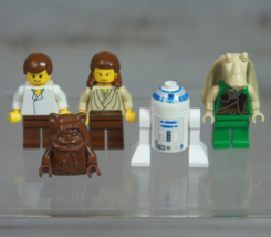 Lego Star Wars Minifigure Lot Gungan Ewok Han Solo Qui-Gon R2-D2 from 71... - £18.17 GBP
