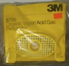 3M Respirator Organic Vapor Acid Gas 8725 New Old Stock Sealed - $370.74 MXN