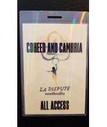 COHEED AND CAMBRIA - ORIGINAL 2016 EUROPEAN TOUR LAMINATE BACKSTAGE PASS - £56.04 GBP