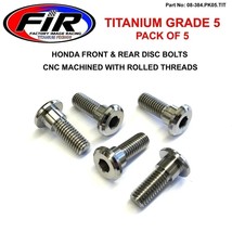 Titanium Bolts Disc Honda Kit Pack Of 5 Front Or Rear Kit Cbr Trx - £13.21 GBP