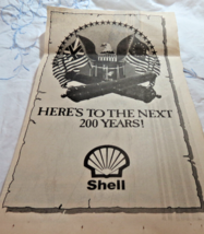 1976 Shell Oil Company Newspaper Advertisment Bicentennial - $18.51