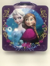 Disney Frozen Metal Tin Box Anna &amp; Elsa - £10.67 GBP