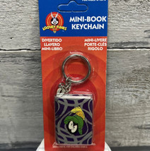 Vtg Looney Tunes Marvin the Martian Mini Book Keychain Cartoon NEW 1998 NOS - £9.43 GBP