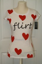 Inc International Concepts Graphic Flirt/HeartsTee New - £12.08 GBP