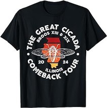 Great Cicada Come Back Tour 2024 Cicada Illinois T-Shirt - £12.54 GBP+