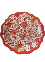 The Pioneer Woman Salad Plates Painterly Floral Coral 8.7&quot; Melamine Set 6 - £21.60 GBP