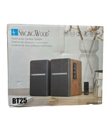 SINGING WOOD (2021 Version) BT25 Active Bluetooth 5.0 Bookshelf Speakers - £97.77 GBP