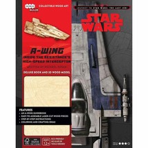 Incredibuilds Star Wars A-Wing 3D Wood Puzzle &amp; Model Figure Kit - $11.29