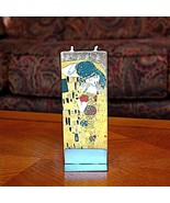 Klimt The Kiss Flatyz Handmade Twin Wick Unscented Thin Flat Candle Drip... - £13.40 GBP