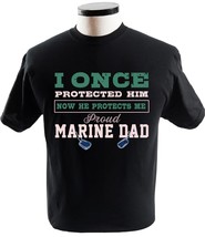 Mens Proud Marine Dad Of His Military Son T Shirt - £13.58 GBP+