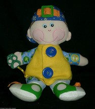 15" 2001 Dapper Dan Playskool Baby Boy Learn Teach Stuffed Animal Plush Toy Doll - $22.80