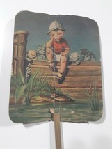 old cardboard fan Argentina advertising from the 1940s La sirena  FREE SHIP - £25.32 GBP