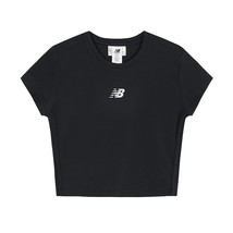 New Balance Harmony T-Shirt Women&#39;s Casual Sports Tee Black AsiaFit NBNE... - $45.81