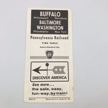 Oct 1966 Pennsylvania Railroad Buffalo Baltimore Washington Timetable Fo... - $13.99