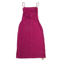 NWT Reformation Breslin Midi in Pink Sparkle Ruched Knit Tank Dress L $178 - £86.99 GBP