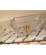 VINTAGE PRINCESS HOUSE CRYSTAL CLEAR GLASS CART  New in Box - $26.20 CAD