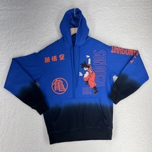 Dragon Ball Z Hoodie Adult S 34/36 Blue Black Goku Anime Sweatshirt NWT - £18.05 GBP