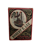 Vtg 1980 Robert E Lee riverboat 2 deck playing card set collectible tin ... - $19.99