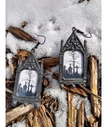 Gothic Cross Graveyard Tombstones - Alternative Jewelry - Earrings,  - €13,80 EUR
