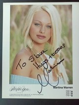 Autographed Signed By Adult Porn Star Martina Warren 8&quot;x 10&quot; Photo w/COA - £12.33 GBP