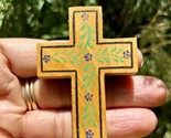 1 Pc Wood CROSS Pendant, Jesus Christ Wooden Locket Handmade, 6 cm handp... - $15.67