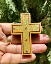 1 Pc Wood CROSS Pendant, Jesus Christ Wooden Locket Handmade, 6 cm handp... - £12.29 GBP
