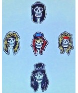 Guns N&#39; Roses~Appetite For Destruction Cross~Embroidered~5 Patch SET~Iro... - $323.78 MXN