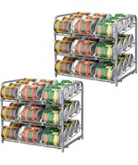 Bty Can Organizer For Pantry Stackable 2 Pack, Can Storage Organizer, Si... - $66.97 CAD
