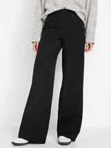 Old Navy Pixie Wide Leg Dress Pants Womens XS Petite Black Pull On Stretch NEW - £25.60 GBP