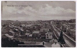 Postcard RPPC Bird&#39;s Eye View Of Beaverton Ontario 1908 - £10.36 GBP